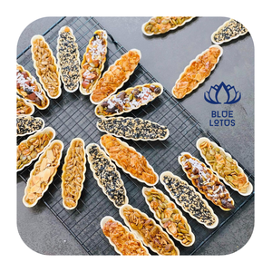 OFERTA ESPECIAL Galleta Blue Lotus Nutty Boat 2025, Bocadillo Crujiente de Frutos Secos Mixtos para el Desayuno y la Hora del Té - Product Image 1