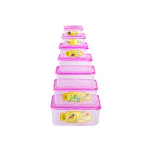 Récipient de stockage en plastique rectangulaire portable pour la cuisine de bureau à domicile couvercle empilable polyvalent pour l'extérieur - Product Image 6