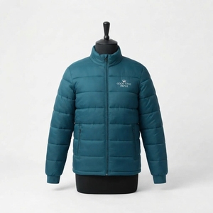 Chaqueta Acolchada de Lona con Capucha para Hombre, Talla Grande, Logotipo Personalizado, Transpirable, de Secado Rápido, para Invierno y Actividades al Aire Libre - Product Image 6