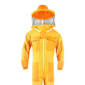 2026 High Quality Custom Beekeeper <b>Suit</b> 100% Cotton <b>Bee</b> Yellow Beekeeping <b>Suit</b> with Hood Full Body Protection for Beekeepers - Product Image 3
