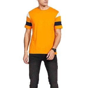 T-shirts pour hommes en tissu tricoté de haute qualité, respirants, grande taille, manches courtes, col rond, imprimés, en vente - Product Image 3