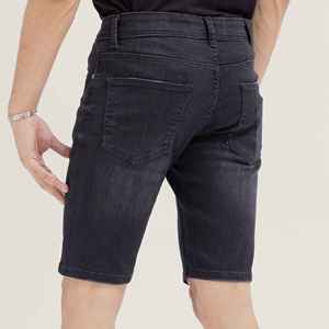 Shorts en jean respirants pour hommes, bonne qualité, jeans courts en coton, coupe droite, prix bas - Product Image 2