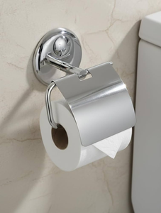 Porte-papier toilette mural moderne en acier inoxydable avec étagère supérieure, résistant à la rouille, support pour rouleau de papier toilette pour salle de bain - Product Image 5