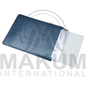 Rose Gold Leather <b>Laptop</b> <b>Sleeve</b> with Flap Closure for Portable Protection <b>Laptop</b> cover - Product Image 3