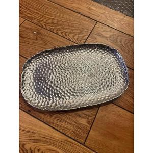 Plateau ovale pour fruits, design martelé, accessoires pour la maison, décoration de table, plateau de service, plateaux décoratifs en métal, dernière arrivée - Product Image 1