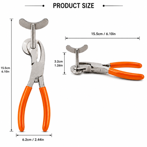 MANAN INSTRUMENTS Coupe-fils en acier inoxydable avec poignées orange à coupe baguette conique pour la fabrication de colliers (100 grammes) - Product Image 4