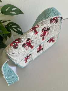 กระเป๋าสะพายไหล่ประดับลูกปัดรูปกุ้งมังกรถักมือ - Product Image 3