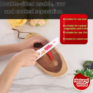 Planches à découper en bois naturel 100% écologiques, rustiques, épaisses, en gros, pour la cuisine - Product Image 2