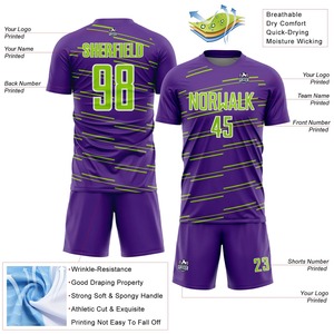 Conjunto de uniforme de fútbol para hombre, camiseta y pantalones cortos, transpirable, de secado rápido, personalizado. - Product Image 6