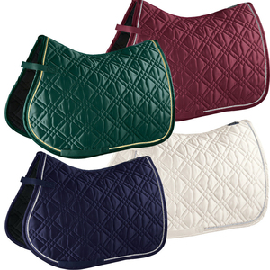 2026 Ensemble de tapis de selle d'équitation en mousse satinée confortable pour dressage et saut d'obstacles, fabriqué au Pakistan - Product Image 2