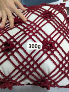 Custom Handmade Crochet Pillow <b>Cover</b> Soft Cotton Knitted Cushion <b>Cover</b> Bohemian Decorative <b>Throw</b> Pillowcase for Bedroom <b>Sofa</b> Hom - Product Image 4