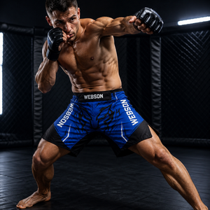 Shorts MMA légers de qualité supérieure avec logo personnalisé, prix d'usine, 100% polyester, séchage rapide, haute qualité, pour arts martiaux - Product Image 3