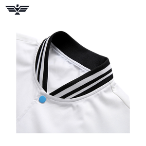 Blouson universitaire épais en cuir PU écologique pour homme, style color block, avec boutons-pression, détails embossés, manteau de baseball décontracté, vêtement d'extérieur d'hiver - Product Image 5