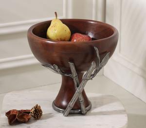 Bol à fruits artisanal tendance en bois massif – Bol de service de luxe pour l'exportation - Product Image 2