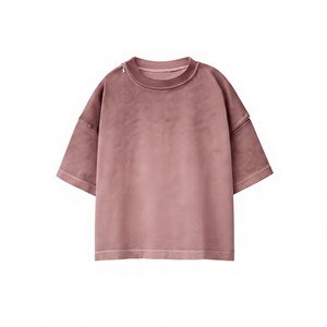 Camiseta de Manga Corta para Hombre, 100% Algodón, Cuello Redondo, Corte Holgado, Diseño Estampado a Rayas y Tie-Dye, Transpirable, Informal, Personalizable - Product Image 2