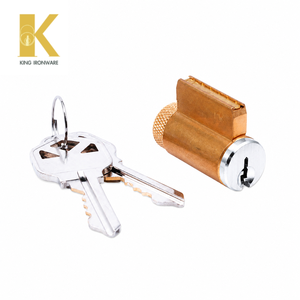 Serrure cylindrique en laiton sur mesure, 5 goupilles avec gorge KW, finition chrome poli, sécurité pour porte - Product Image 1