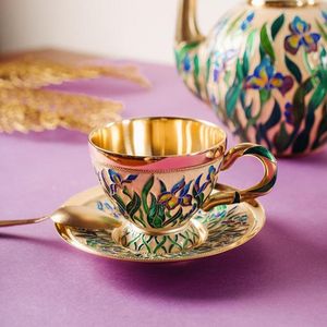 Premium Handmade Hammered Copper <b>Coffee</b> <b>Mug</b> <b>Set</b> with Saucer for Luxury Tea Serving and Home Hotel Restaurant Decor - Product Image 4