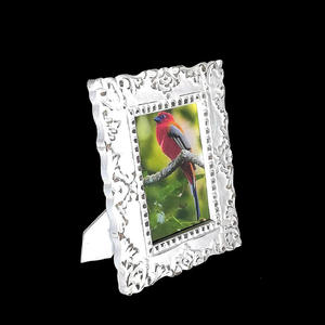 Ornate Resin Photo <b>Frame</b> Oval Shape Tabletop Vertical Display Gray Decorative Picture <b>Frame</b> - Product Image 2