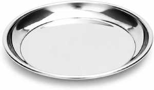 Ensemble d'assiettes rondes en acier inoxydable de qualité alimentaire, réutilisables et durables, pour la maison, les restaurants et les hôtels - Product Image 1