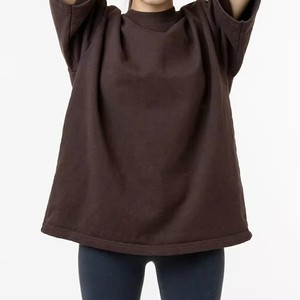 เสื้อยืดโอเวอร์ไซส์ผู้หญิง ผ้าฝ้ายผสมสแปนเด็กซ์ 100% เนื้อหนา เป็นมิตรกับสิ่งแวดล้อม ระบายอากาศได้ดี กันยับ พิมพ์ลายตามสั่ง มีรูระบายอากาศ - Product Image 3