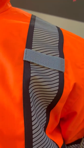Veste de sécurité ignifuge réfléchissante haute visibilité en acrylique premium, imperméable et coupe-vent, pour le travail dans le secteur de la construction - Product Image 6