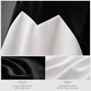 Elegante Vestido Abaya Recto en Blanco y Negro |   Vestido Largo Islámico Modesto para Mujer, Estilo Dubái, Proveedor OEM, Exportación de India - Product Image 5