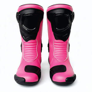 Custom Made Summer Windproof Genuine Leather Motorcycle Racing <b>Boots</b> Waterproof Breathable Sports Riding Shoes - Product Image 4