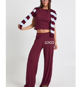 Pantalones Deportivos Personalizados de Secado Rápido y Ecológicos para Mujer, Cintura Alta, para Entrenamiento, Joggers Holgados, Pantalones de Descanso - Product Image 1