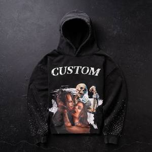 Premium French Terry Pullover <b>Hoodie</b> Custom Logo Private Label OEM Streetwear Cotton Sweatshirt Manufacturer - Product Image 5