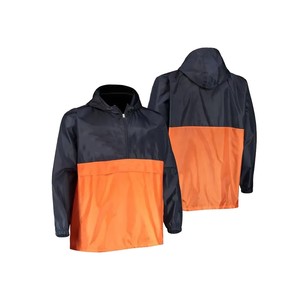 เสื้อแจ็คเก็ตกันลมแบบมีฮู้ดสำหรับผู้ชาย สีสันตัดกัน ซิป ¼  ป้องกันน้ำได้ น้ำหนักเบา ผลิตจากโพลีเอสเตอร์ เหมาะสำหรับผู้ใหญ่ - Product Image 5