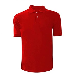 Polos de Hombre de Alta Calidad Rojos con Mangas Cortas y Logotipo Elegante, Venta al Por Mayor para Exportación - Product Image 3