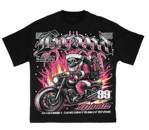 เสื้อยืดโอเวอร์ไซส์ผู้ชาย สไตล์สตรีทแวร์ ผ้าฝ้ายแท้ 100% คุณภาพสูง เนื้อผ้ายืดหยุ่นเบา สวมใส่สบาย เรียบง่าย - Product Image 2