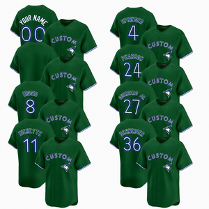 Jersey Americano Personalizado Verde para Hombre, Aplique con Nombre y Número del Equipo, Transpirable, de Secado Rápido, Antibacteriano, Manga Corta, Talla Grande - Product Image 1