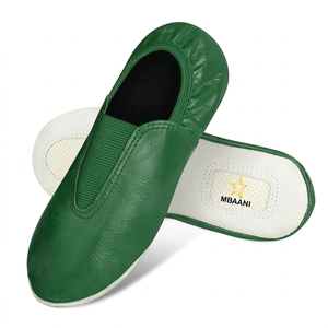 MBAANI Zapatos de baile de jazz unisex de PU verde, suela suave, zapatos planos de práctica con diseño de estrellas - Product Image 3