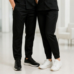 Conjunto de Uniforme Médico Ecológico de Bambú, Unisex, Cuello en V, Fresco, Transpirable, de Poliéster y Spandex - Product Image 5