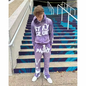 Sudadera con Capucha Bordada de Alta Calidad 100% Estilo Americano, Sudadera de Lujo para Streetwear, Tela Suave y Costuras Duraderas - Product Image 3