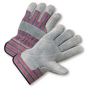 Guantes DE TRABAJO resistentes al calor personalizados guantes de trabajo de cuero para la venta en línea - Product Image 1