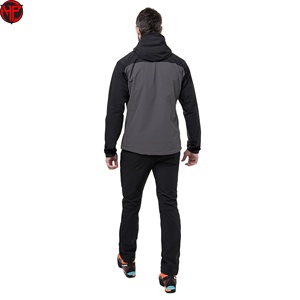 Veste matelassée coupe-vent à capuche pour homme, couleur unie, fermeture éclair, style sportif, vêtements d'hiver - Product Image 6