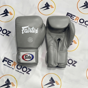 นวมชกมวยหนังแท้ Fairtex สีแดง แบบติดตีนตุ๊กแก สำหรับฝึกซ้อมสำหรับผู้ใหญ่ ศิลปะการต่อสู้ คิกบ็อกซิ่ง MMA - Product Image 2