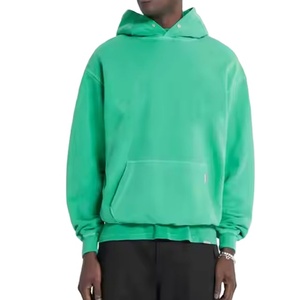 basics,cotton blended Pullover Hooded Sweatshirt 80% Cotton Loose Fit Long Sleeve Puffed Terry <b>Fabric</b>-for Spring Summer Winter - Product Image 1