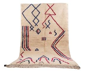 Alfombras anudadas a mano de lana bereber marroquí personalizadas al por mayor, alfombras de área hechas a mano de India para sala de estar de Textiles indios H/L - Product Image 1