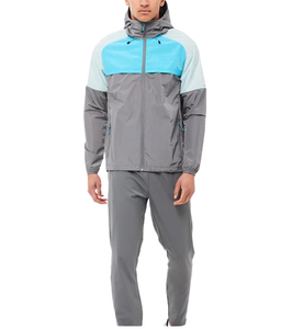Conjunto Deportivo Ecológico de Secado Rápido para Hombre, Chaqueta Cortavientos y Pantalones Jogger, 100% Poliéster, Fabricación Personalizada - Product Image 1