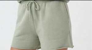 Conjunto de Pantalones Cortos Deportivos de Dos Piezas para Mujer, de Forro Polar, con Bordado Desgastado, Casual, 100% Poliéster, Holgado, Talla Grande, de Peso Pesado - Product Image 5