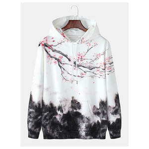 เสื้อฮู้ดดี้ผู้ชายพรีเมียมสำหรับฤดูหนาว ปักลายแบบซับลิเมชั่น |   การออกแบบศิลปะเซนซากุระดอกซากุระ |   โรงยิมกีฬามืออาชีพ - Product Image 1
