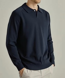 Suéter de punto para hombre, estilo casual, de color liso, con cuello medio abierto, para otoño/invierno, de Bangladesh. - Product Image 1
