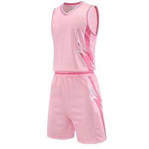 Uniforme de basket-ball personnalisé de haute qualité, design géométrique noir et bleu, impression par sublimation, col en V, sans manches, respirant, maillot d'équipe - Product Image 6