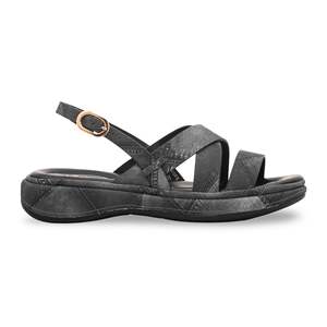 Sandalia de tacón formal negro PU0068 - Product Image 3