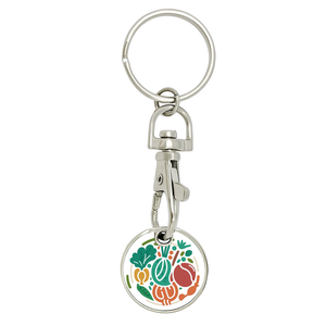 Jeton de chariot de supermarché personnalisé, design euro, en alliage de zinc, motif dessin animé tendance, impression de logo personnalisé, léger - Product Image 1