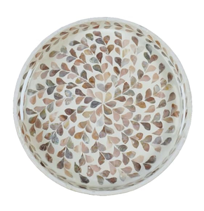 Plateau de service en nacre 100% naturelle, assiette en nacre incrustée, plateau pour apéritifs, pâtisseries et fruits - Product Image 3