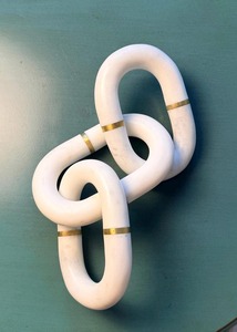Chaîne décorative en bois pour la maison, carrée et ronde, avec maillons sculptés à la main, style ferme, artisanat en bois - Product Image 4